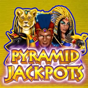Pyramid King Jackpots Egyptian slot with pharaoh, queen and animal gods, offering Canadian players mystery prizes, free spins and linked progressive jackpots.